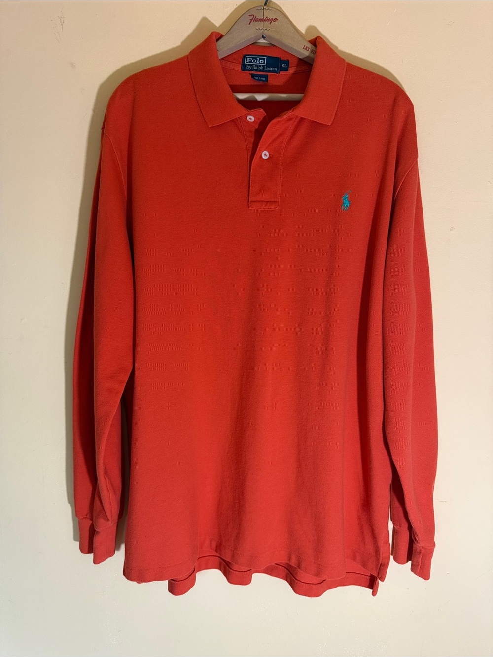 🔥 Polo Ralph Lauren Long-Sleeve Polo Shirt Size XL
